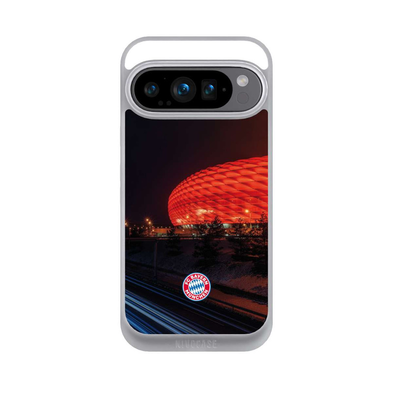 Pixel 9 Pro NIVOpure Allianz Arena at night FCB