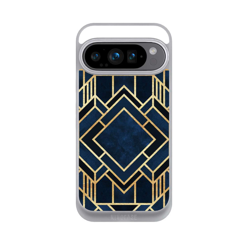 Pixel 9 Pro NIVOpure Kunst Deko Blau Golddruck