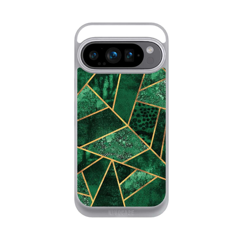 Pixel 9 Pro NIVOpure Tief Smaragdgrün Golddruck