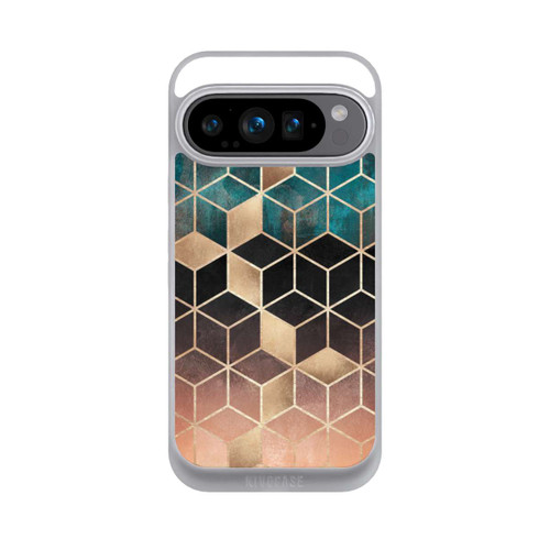 Google Pixel 9 Pro NIVOpure Ombre Traum Würfel Gold Druck