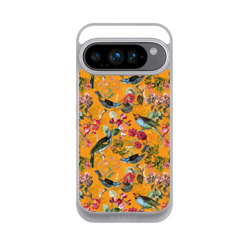 Google Pixel 9 Pro NIVOpure Tapete mit Vögeln und Blumen