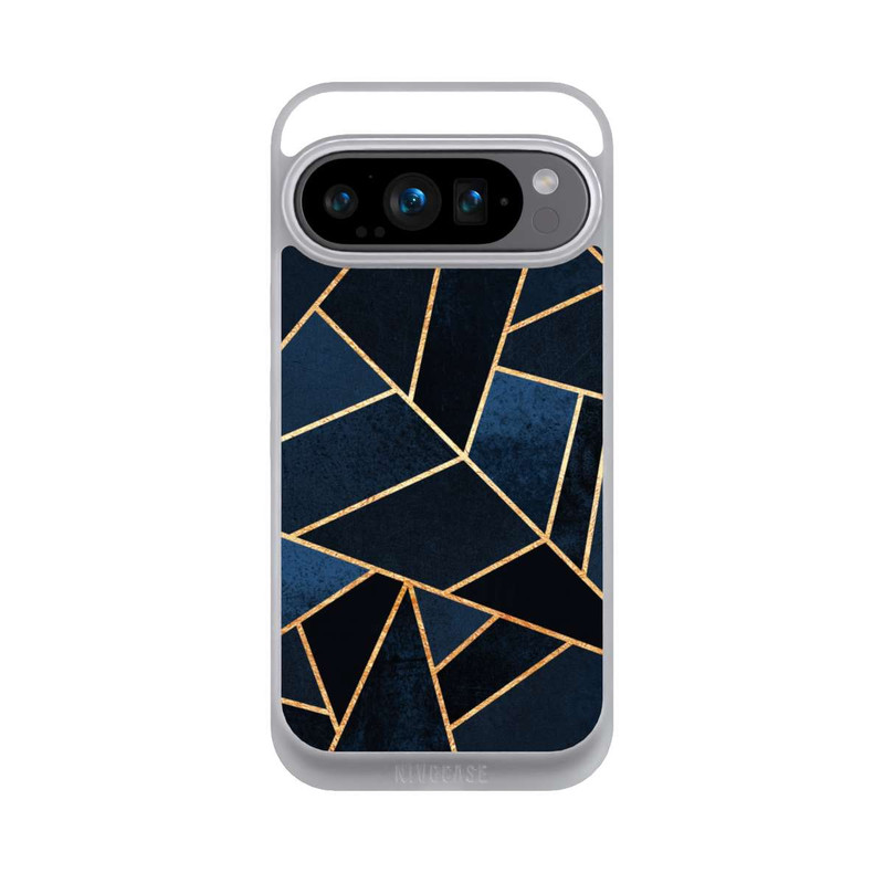 Pixel 9 Pro NIVOpure Navy Stein Golddruck