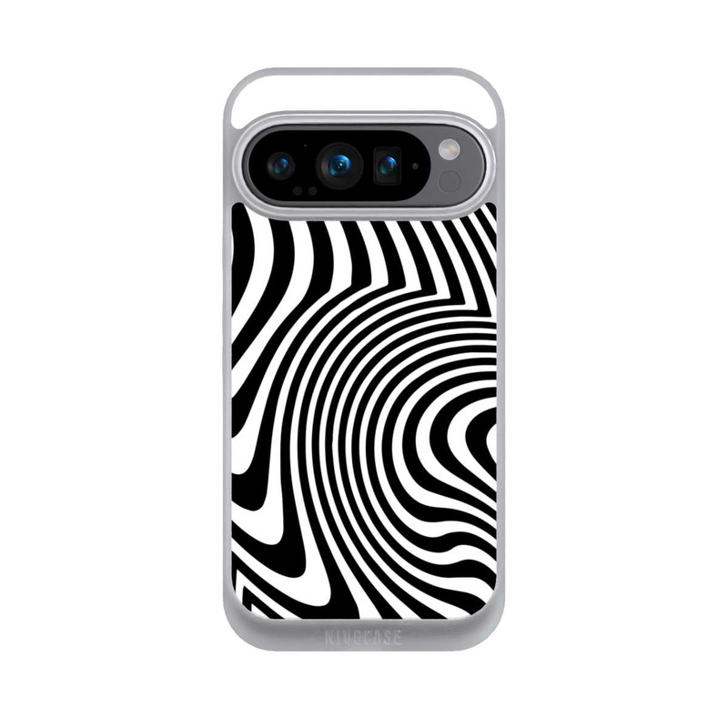 Pixel 9 Pro NIVOpure Vagues noires et blanches