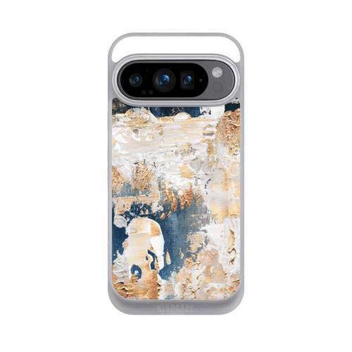 Google Pixel 9 Pro NIVOpure Abstraktion Blau und Gold