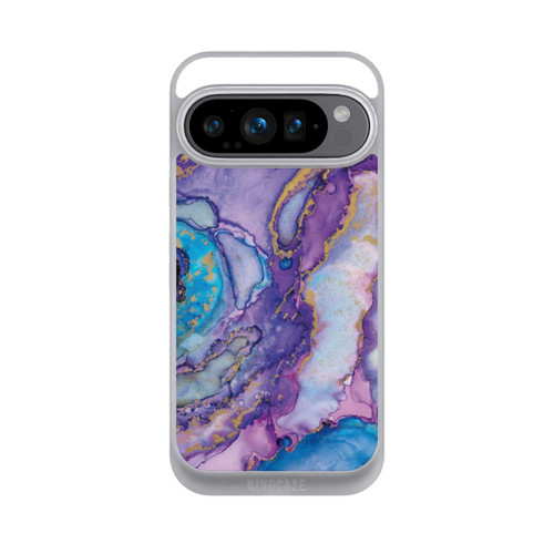 Google Pixel 9 Pro NIVOpure Purple und Blue Swirl Ink