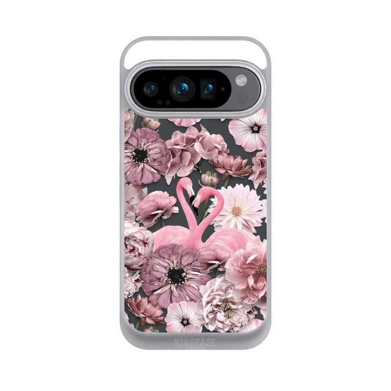 Pixel 9 Pro NIVOpure Flamingos in Flower Pattern