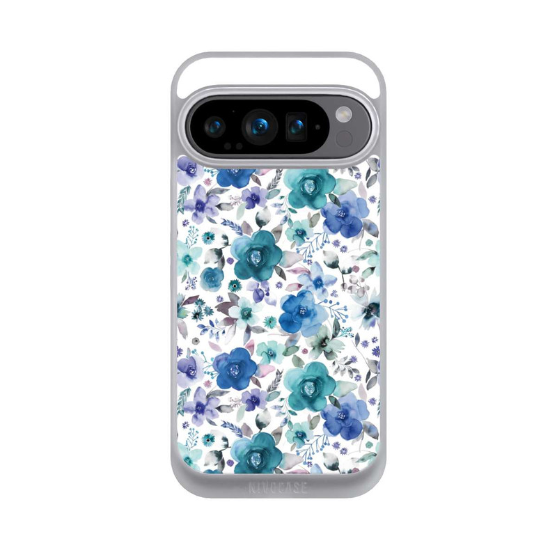 Pixel 9 Pro NIVOpure Winter Floral Bouquets Blue