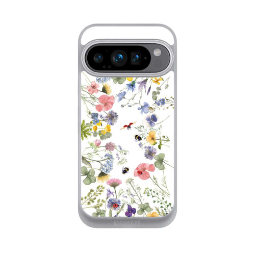 Google Pixel 9 Pro NIVOpure Bunte Frühlingsblumen und Bienen