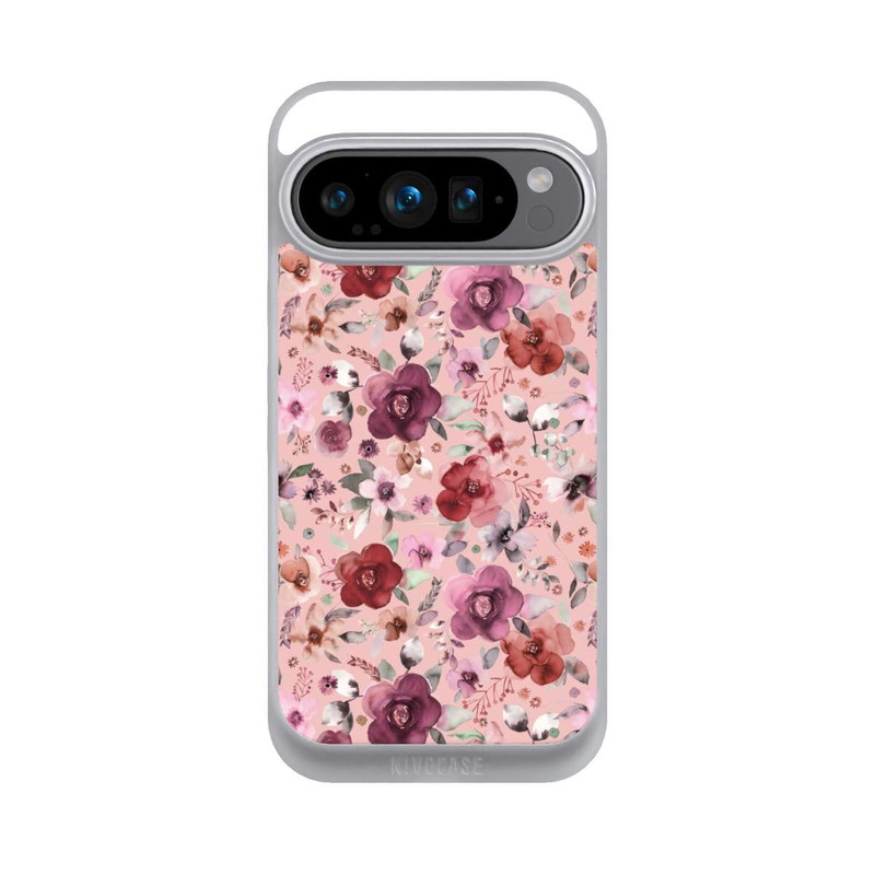 Pixel 9 Pro NIVOpure Üppiger romantischer Blumenstrauß rosa