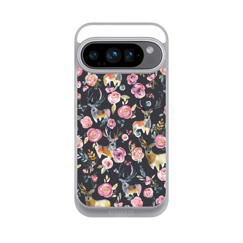 Pixel 9 Pro NIVOpure Deers and flowers Anthracite