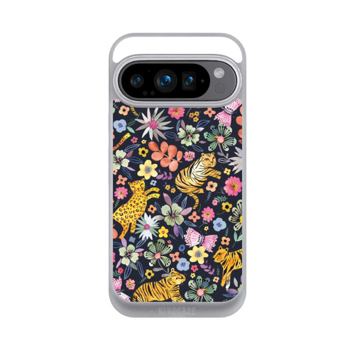 Google Pixel 9 Pro NIVOpure Spring Tigers Flowers Black