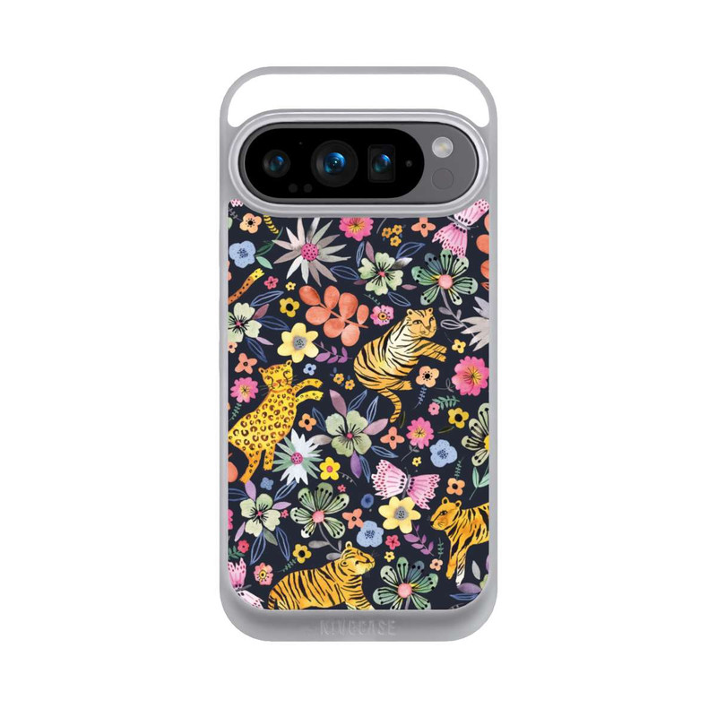 Pixel 9 Pro NIVOpure Spring Tigers Flowers Black