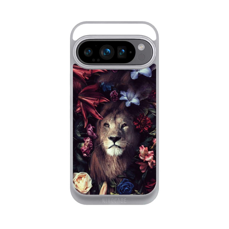 Pixel 9 Pro NIVOpure Löwe Blumenrahmen