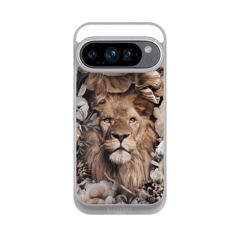 Pixel 9 Pro NIVOpure Löwe Blumenrahmen Beige