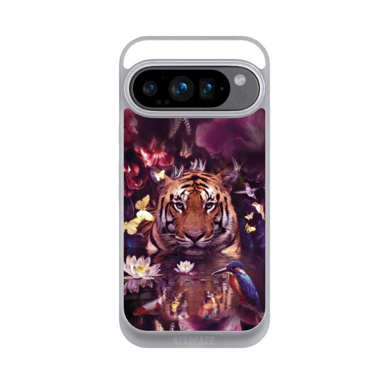 Pixel 9 Pro NIVOpure Tiger Blumenrahmen