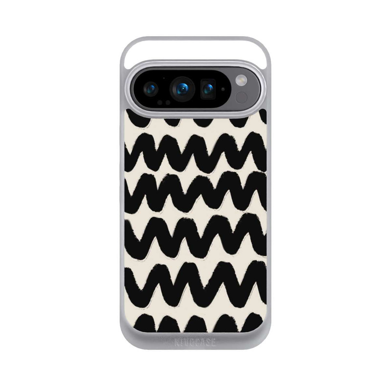 Pixel 9 Pro NIVOpure Vagues Noires Pattern