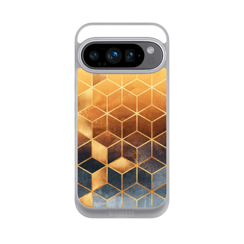 Pixel 9 Pro NIVOpure Würfel goldener Farbverlauf