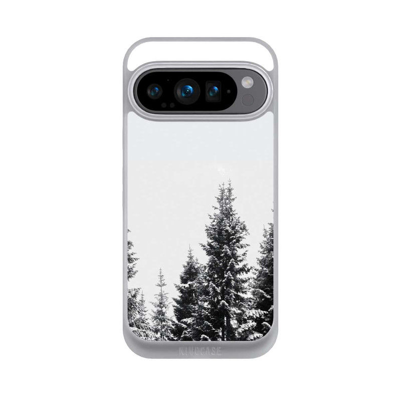 Pixel 9 Pro NIVOpure Arbres couverts de neige