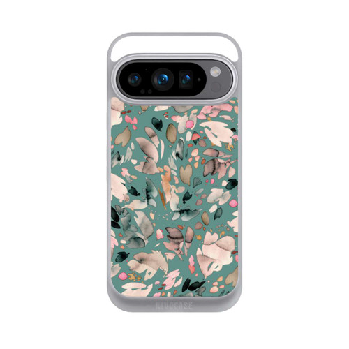 Google Pixel 9 Pro NIVOpure Abstrakte Blumenblätter grün