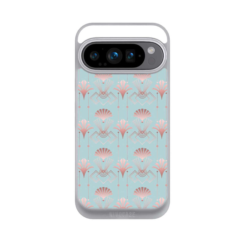 Pixel 9 Pro NIVOpure Art Deco Rose Gold Elegance Blue
