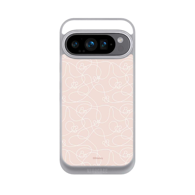Pixel 9 Pro NIVOpure Micky Line Art Muster Rosa