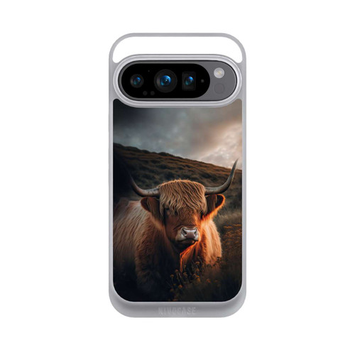 Google Pixel 9 Pro NIVOpure Vache Highland avec de grandes cornes avec IA