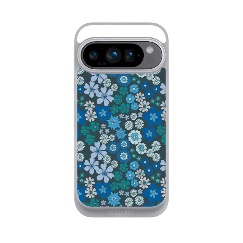 Pixel 9 Pro NIVOpure Fleurs bleues DeinDesign