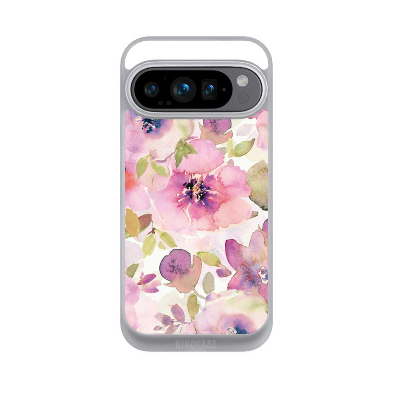 Pixel 9 Pro NIVOpure Tapete mit rosa Blumen