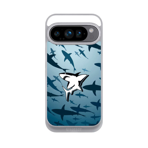 Google Pixel 9 Pro NIVOpure Haie Muster Blau