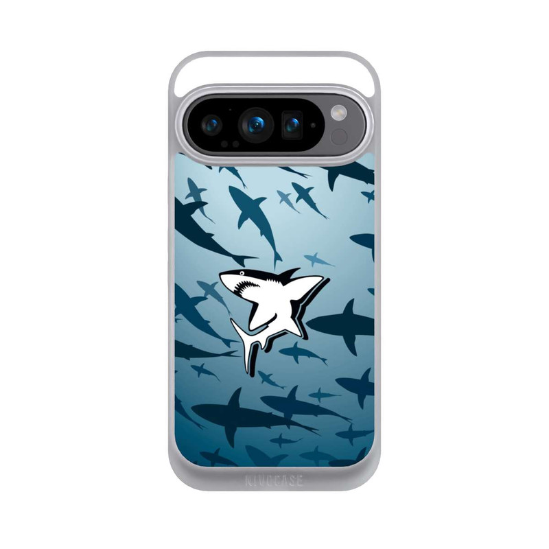 Pixel 9 Pro NIVOpure Haie Muster Blau