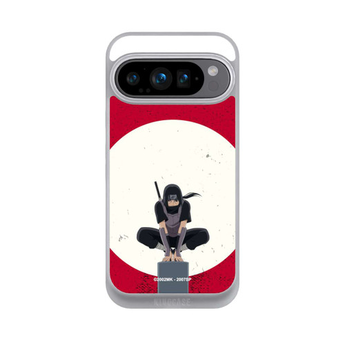 Google Pixel 9 Pro NIVOpure Symbole Itachi Uchiha fond rouge