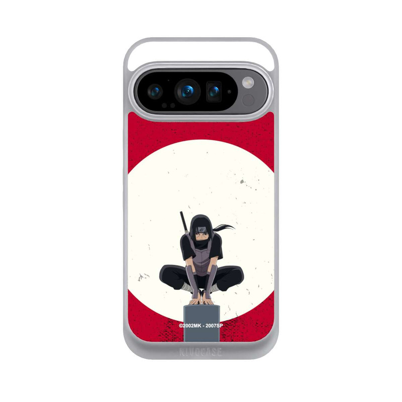 Pixel 9 Pro NIVOpure Symbole Itachi Uchiha fond rouge