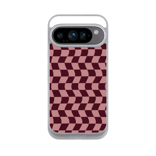 Google Pixel 9 Pro NIVOpure Schachbrett Rot-Rosa
