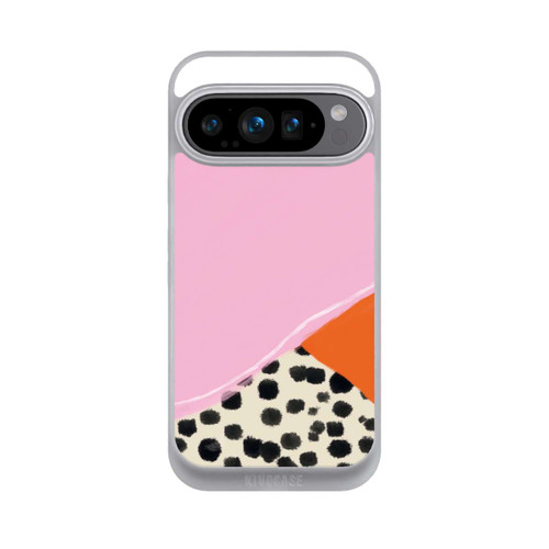 Google Pixel 9 Pro NIVOpure Pink and Orange Modern Art with Dots