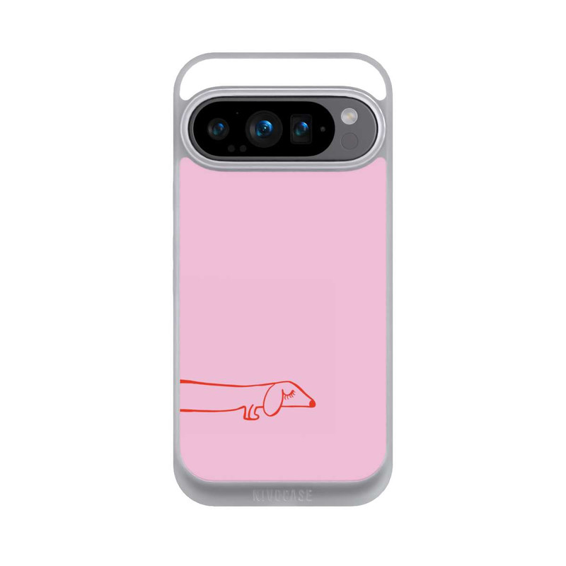 Pixel 9 Pro NIVOpure Dachshund Illustration Pink