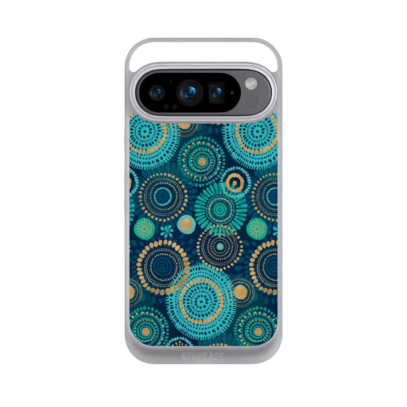Pixel 9 Pro NIVOpure Blockprint India Teal Gold