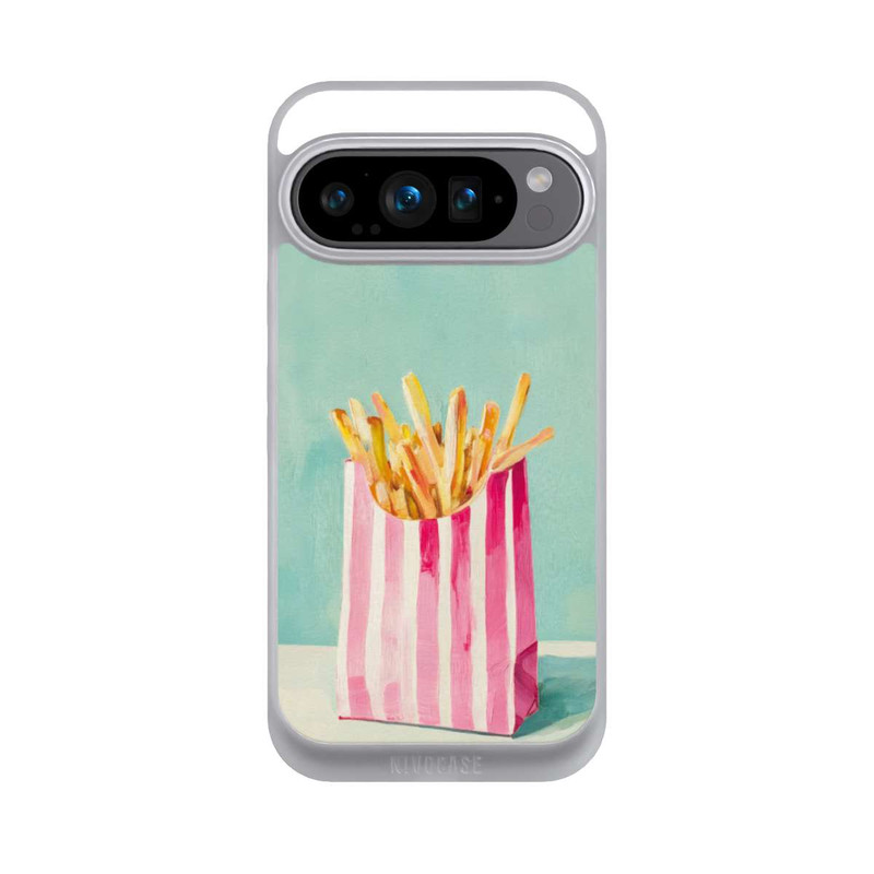 Pixel 9 Pro NIVOpure Retro Pommes Blau Watercolor