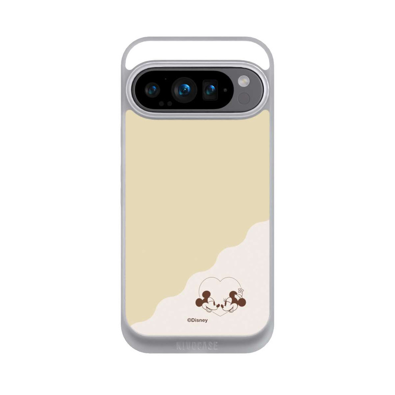 Pixel 9 Pro NIVOpure Mickey and Minnie Love Heart Beige