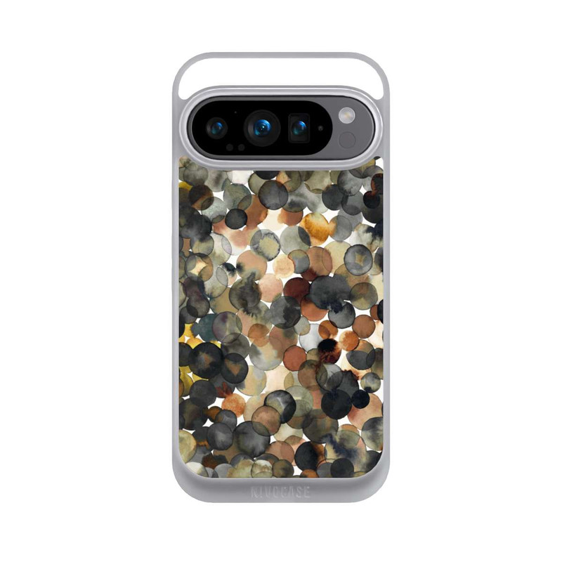 Pixel 9 Pro NIVOpure Watercolor Dots Brown Pattern
