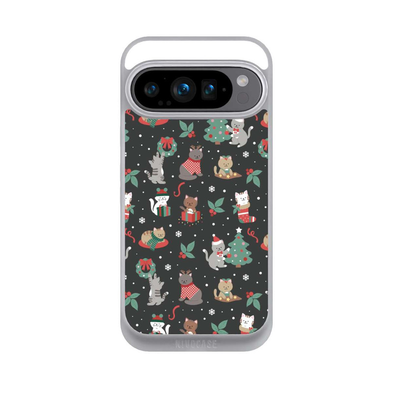 Pixel 9 Pro NIVOpure Christmas Festive Cute Holiday Kittens