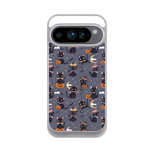 Google Pixel 9 Pro NIVOpure Cute Halloween Witch Cats and Pumpkins
