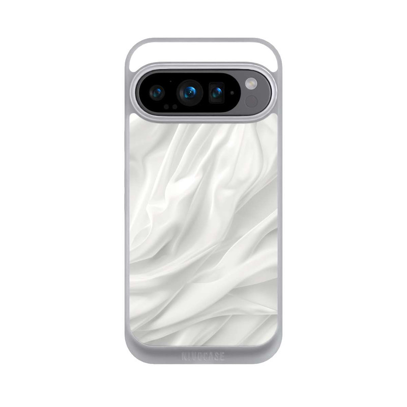 Pixel 9 Pro NIVOpure Texture Lisse Satinée Blanche avec IA