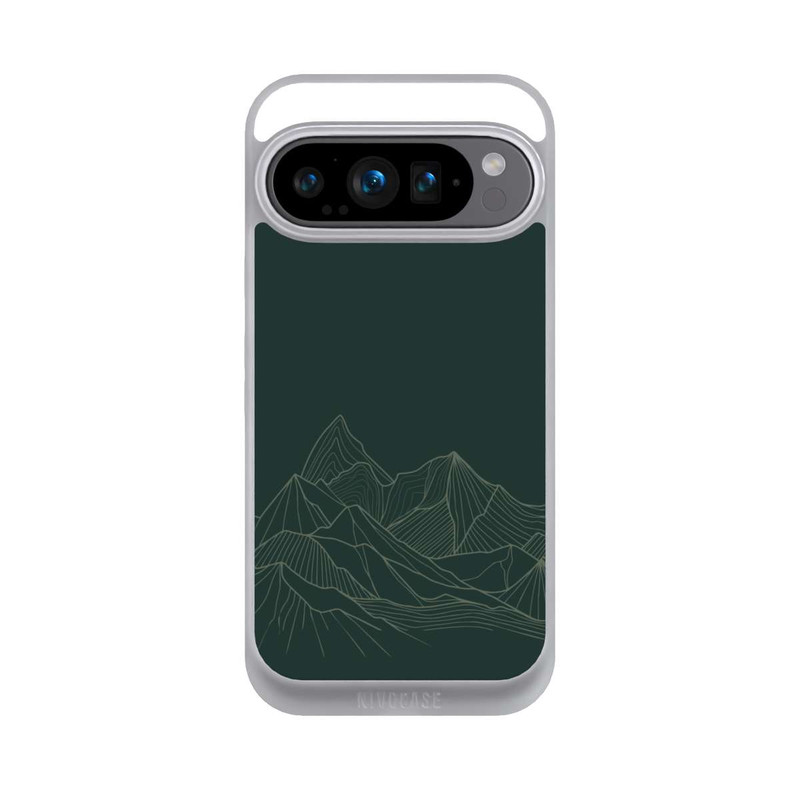 Pixel 9 Pro NIVOpure Berg Line Art Grün