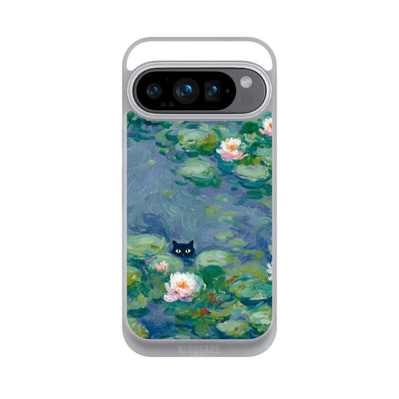 Pixel 9 Pro NIVOpure Katze im Teich Gemälde Impressionismus
