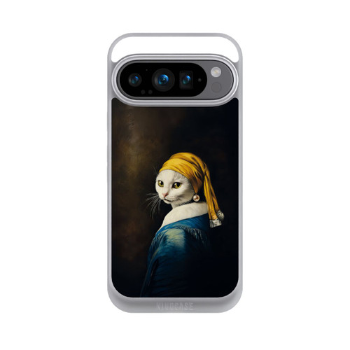 Google Pixel 9 Pro NIVOpure Girl with pearl earring as a white cat with AI