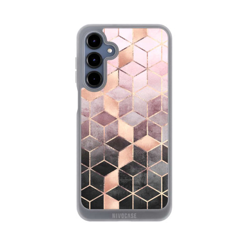Samsung Galaxy A16 5G NIVOpure Pink-grauer Farbverlauf Würfel Druck