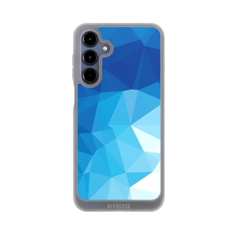 Galaxy A16 5G NIVOpure Mosaïque Polygonale Bleue