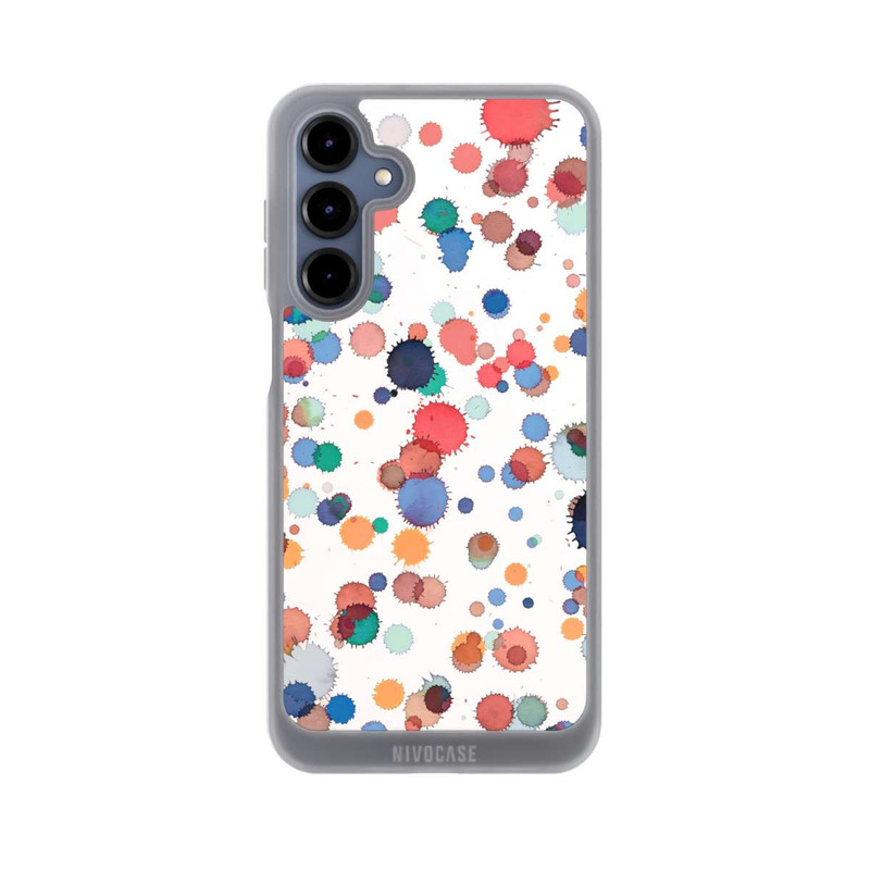 Galaxy A16 5G NIVOpure Tropfen Aquarell Textur Blau Gelb