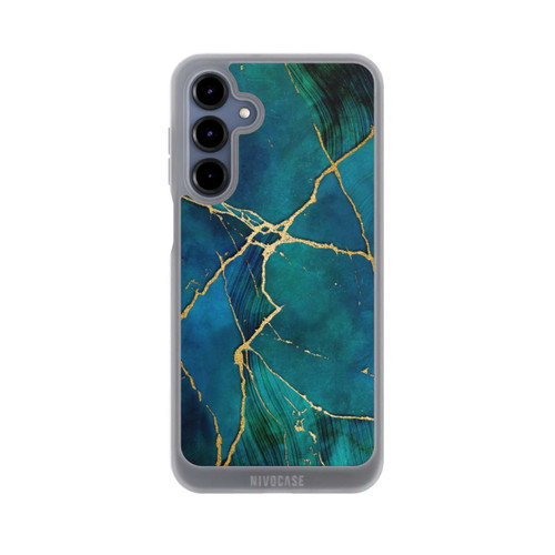 Samsung Galaxy A16 5G NIVOpure Mineralischer Glamourlook Blaugold