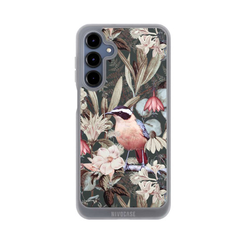 Samsung Galaxy A16 5G NIVOpure Orangefarbener Vogel im Vintage Blumenmuster
